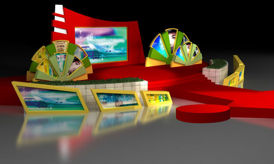 2102世界旅游形象大使总决赛现场设计图---3D效果